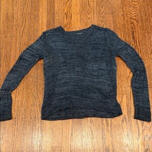 Banana Republic Charcoal Pointelle Knit Sweater – Women’s Small